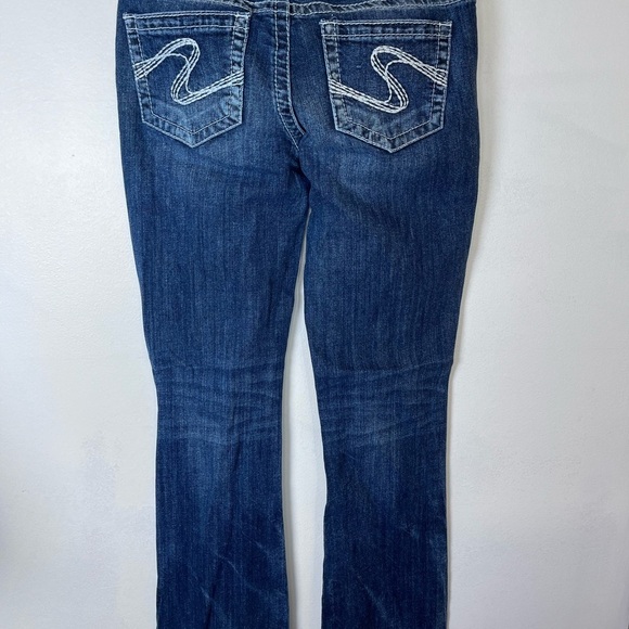 Silver Jeans Co Aiko Boot Cut Womens SZ 28/33‎ Dark Wash Blue Denim - Picture 2 of 7